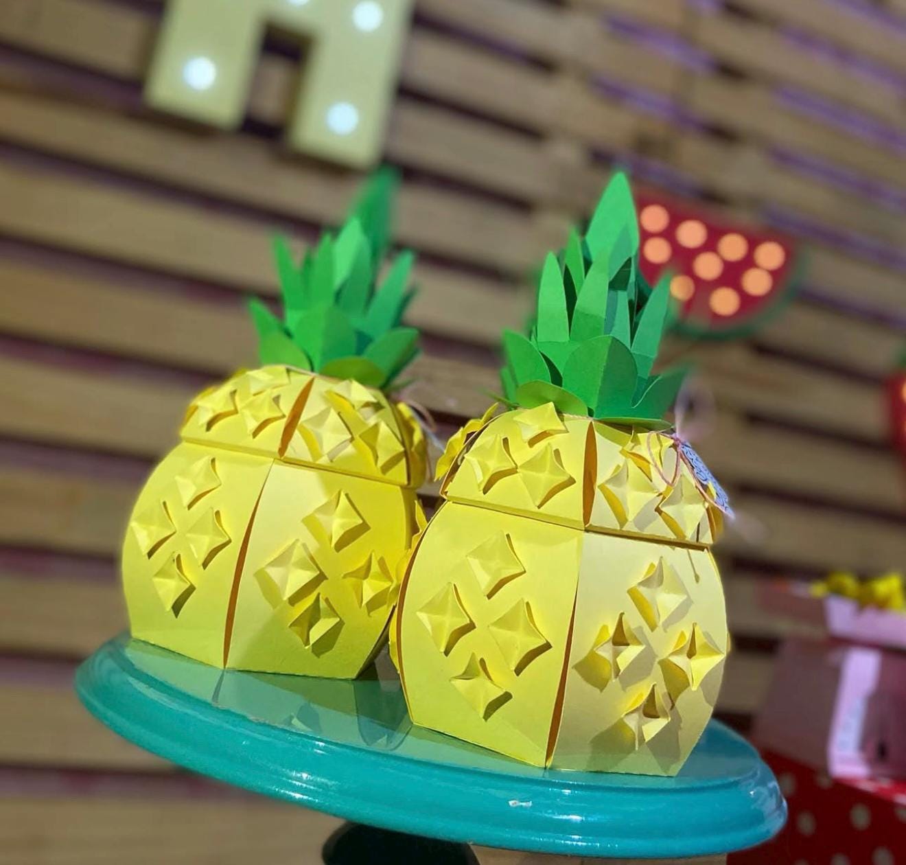 Pineapple Party Favor Candy Box