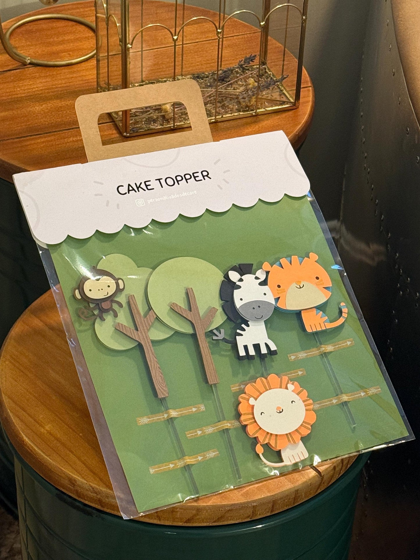 Furry Friends Childrens Party Custom Cake Topper