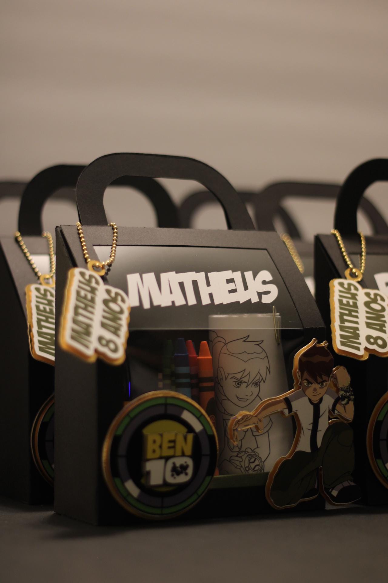 Personalized Kids coloring kit sets for party favors set of 6