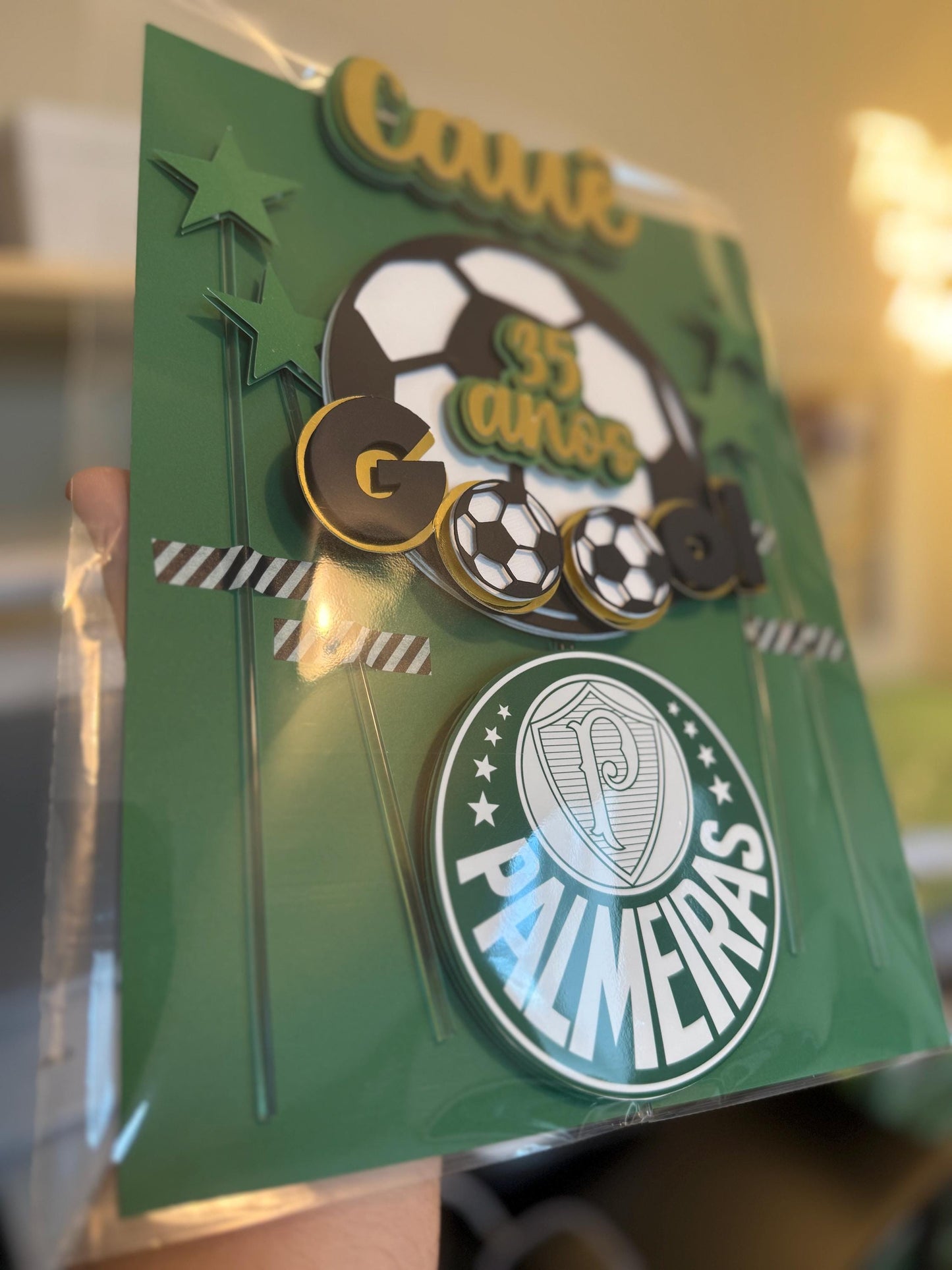 Personalized Football Cake Topper Any Team