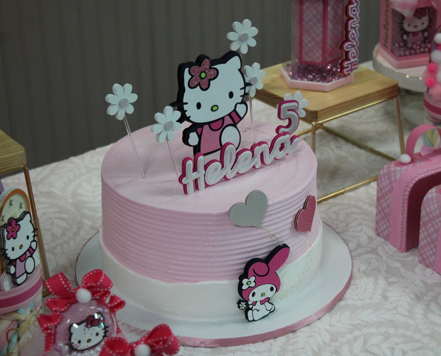 Hello Kitty Cake Topper Customized