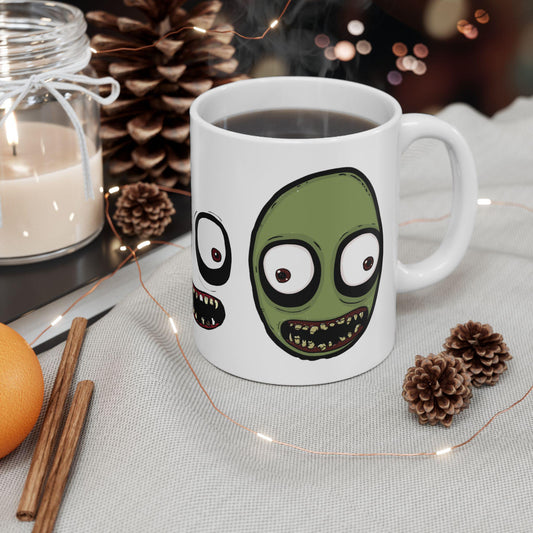 Whimsical Zombie Character Coffee Mug – Fun Halloween Drinkware