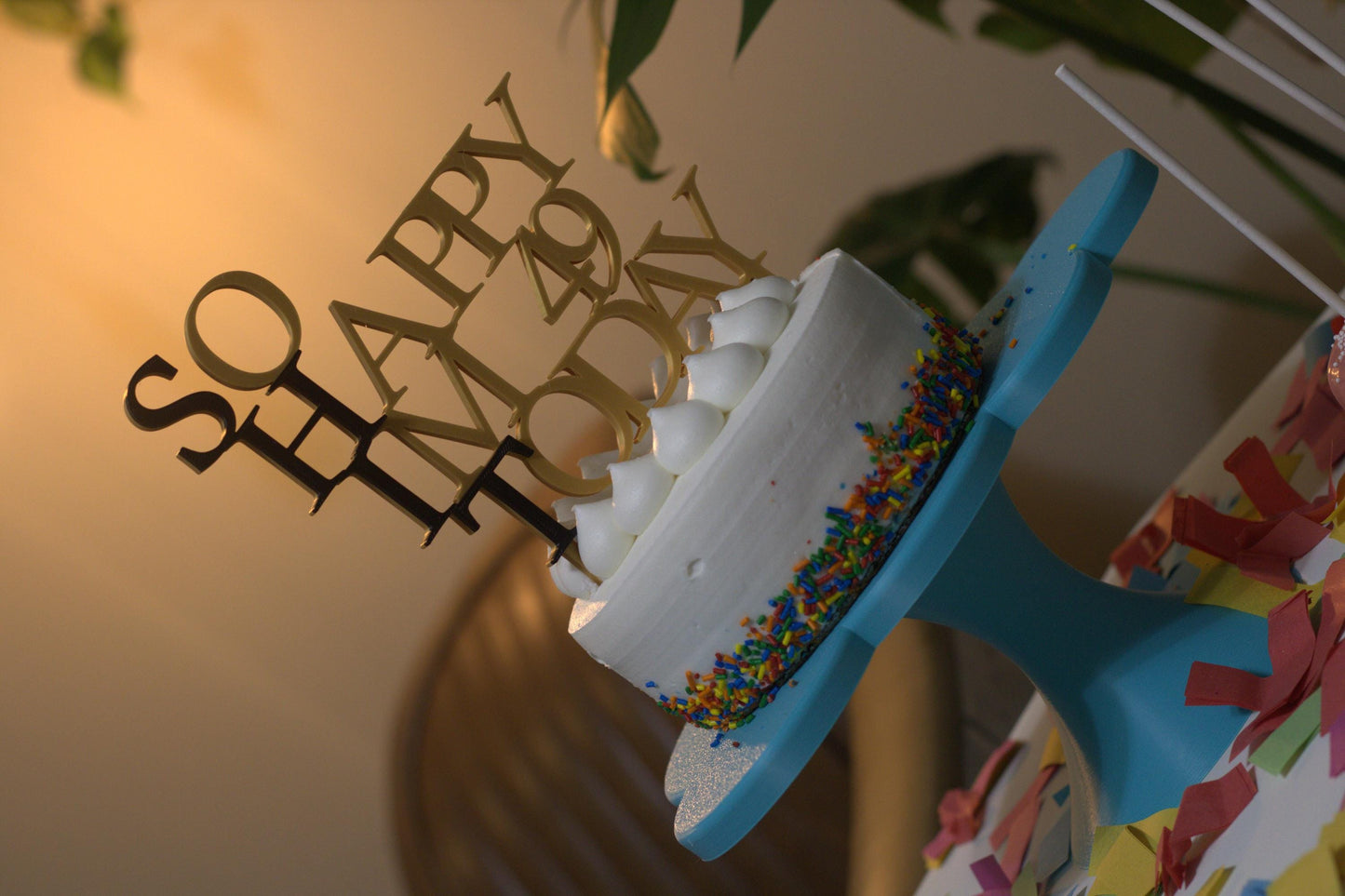 COLORFUL and FUN Assorted Cake Topper Picks 3D Printed Personalized