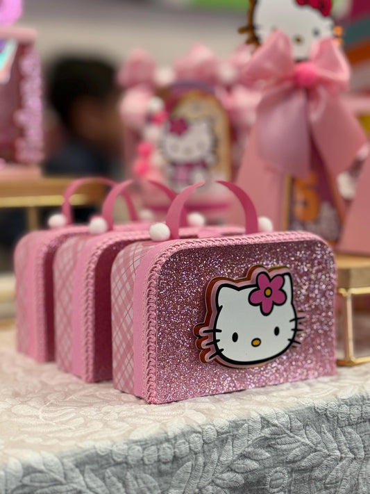 Hello Kitty Suitcases Party Favor Boxes Set of 6