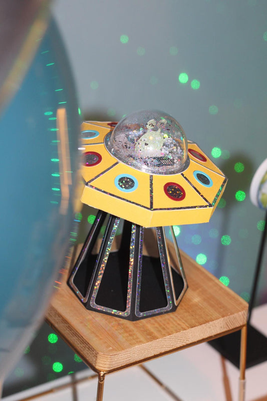 Flying Saucer Astronaut Theme Treat Boxes set of 4