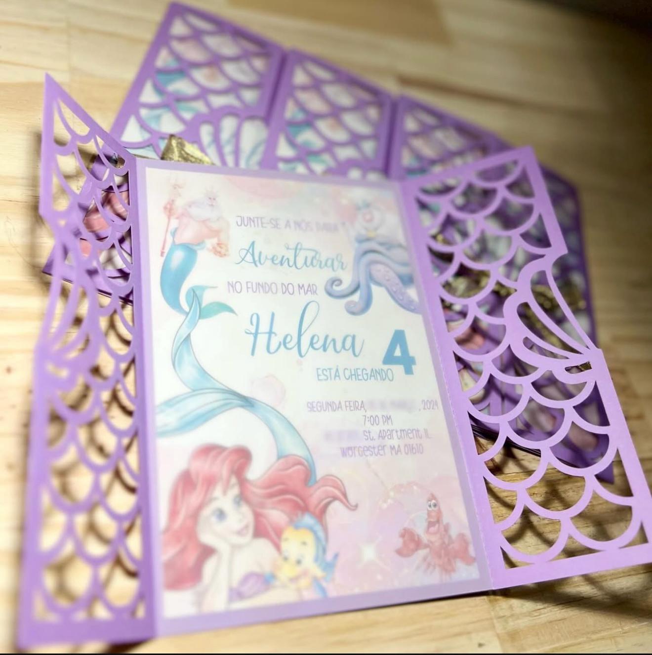 Custom Event Invitations For Wedding, Birthday,Graduation, Anniversary, Holiday Parties