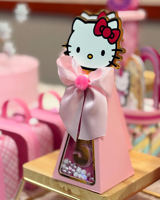 Hello Kitty Pyramid Box with Shaker Display Set of 6