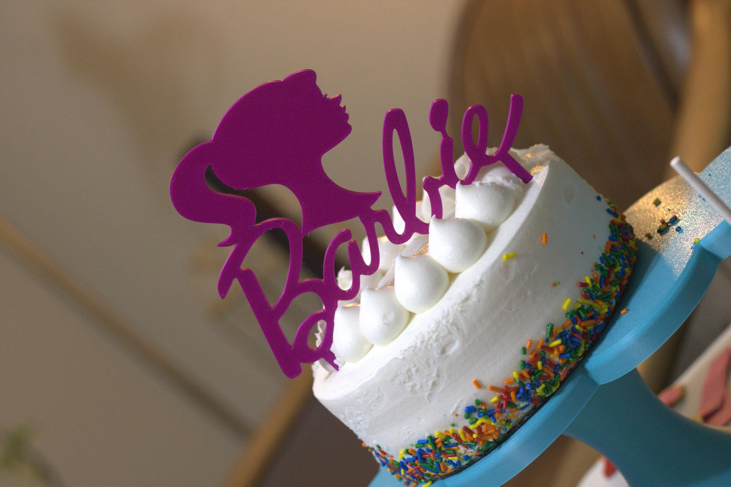 COLORFUL and FUN Assorted Cake Topper Picks 3D Printed Personalized