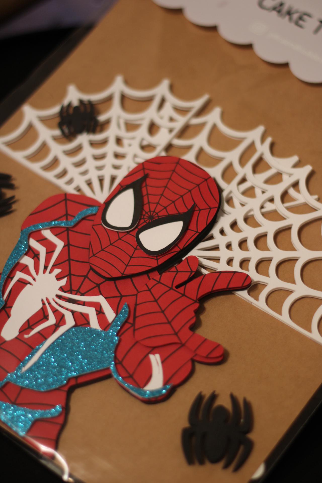 Spiderman Theme Kids Party Cake Topper