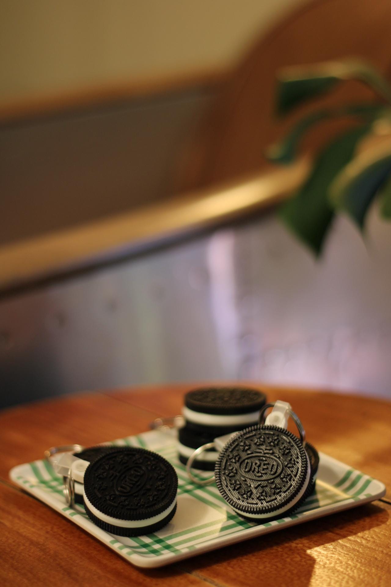 Cream Cookie Keychains 3D Printed Custom Made To Order