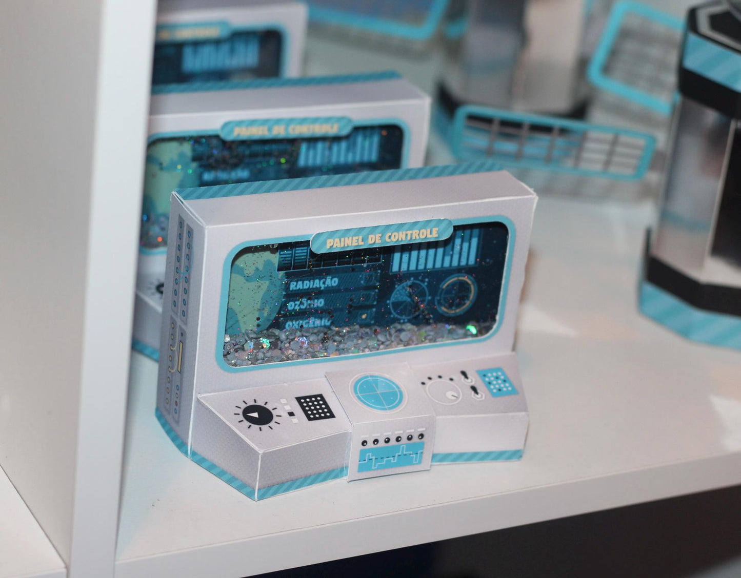 Astronaut Control Box Treat Box Party Favor set of 4