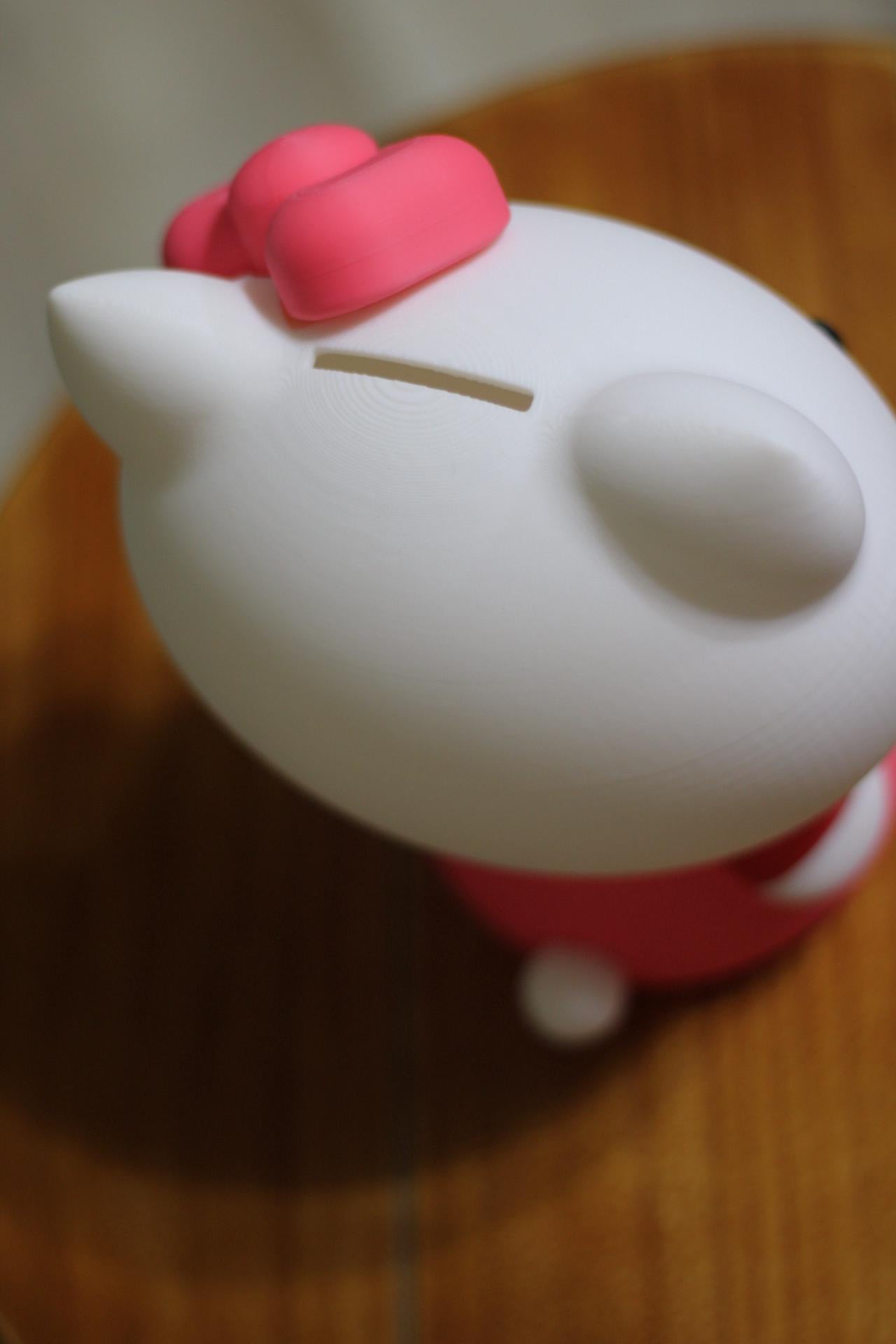 3D Printed Kitty Piggy Bank, Modern Kids Decor