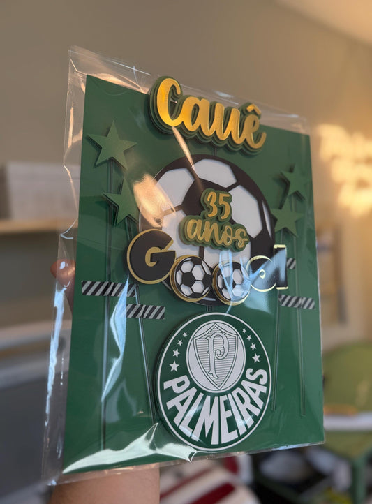 Personalized Football Cake Topper Any Team