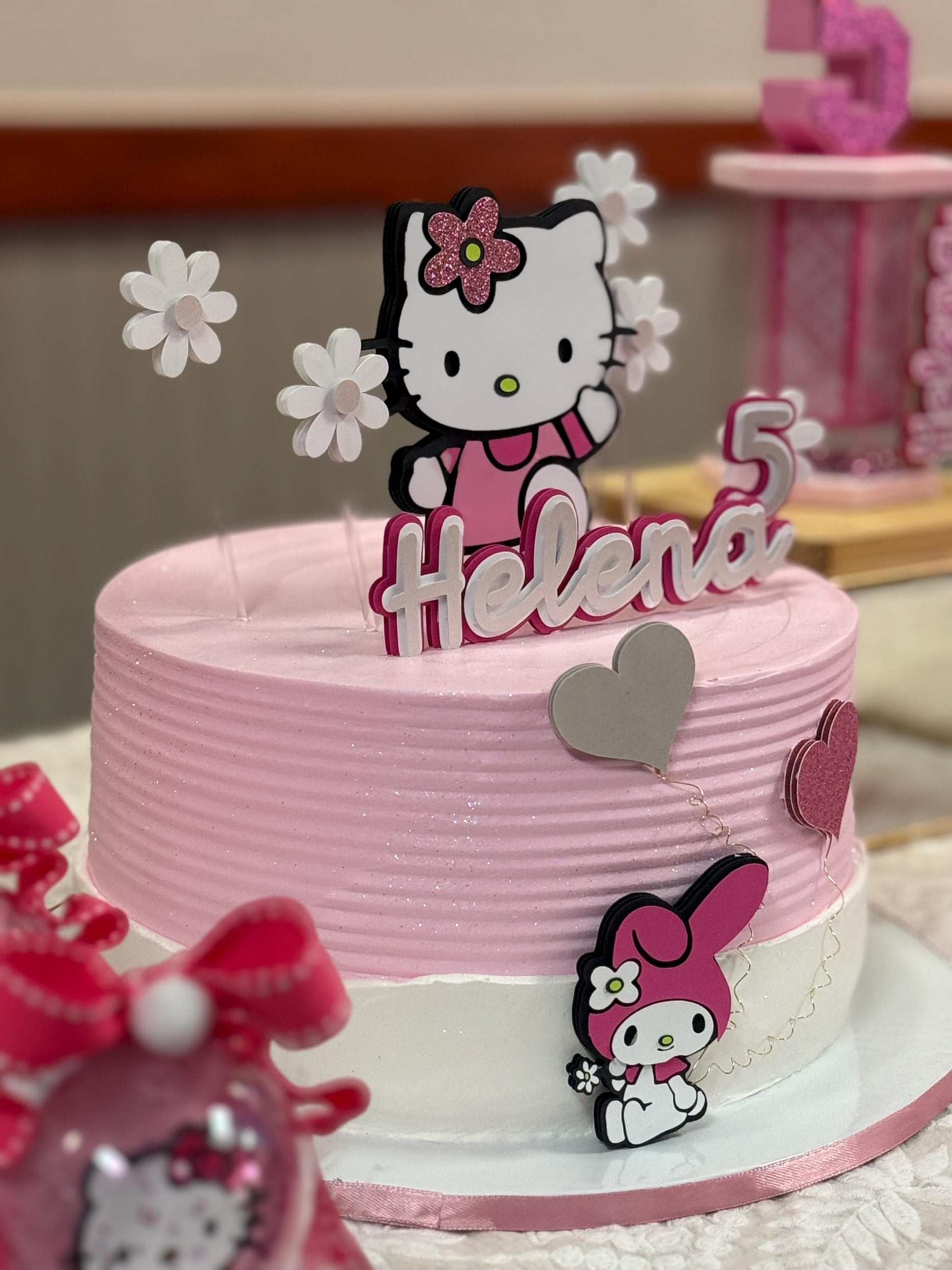 Hello Kitty Cake Topper Customized