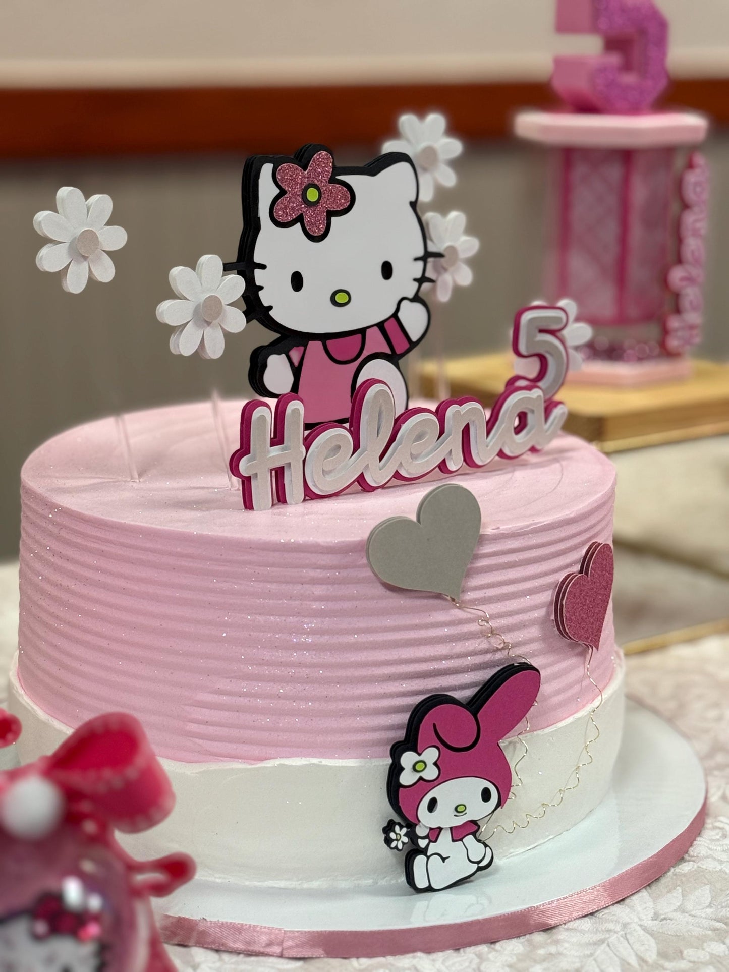 Hello Kitty Cake Topper Customized