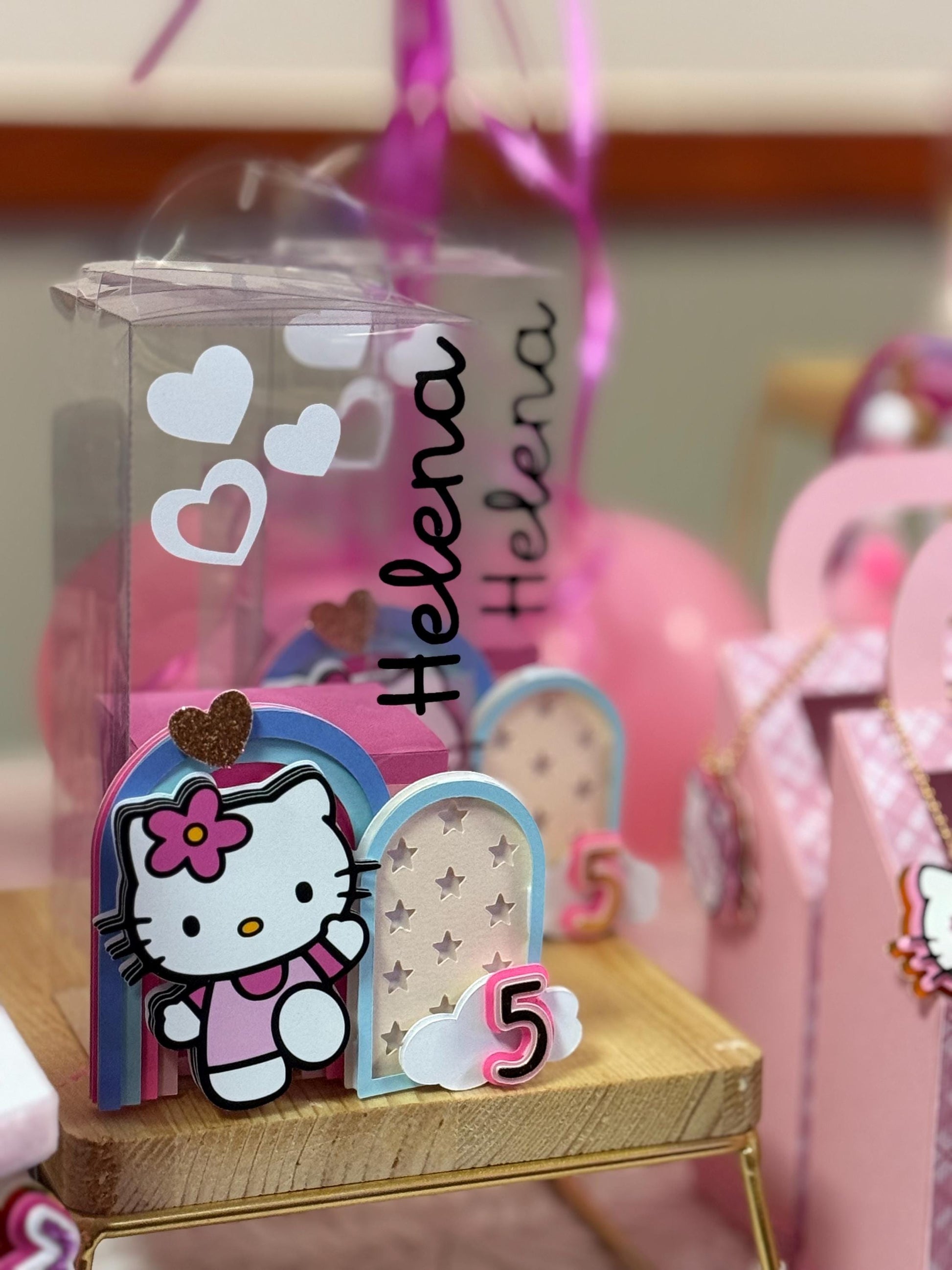 Hello Kitty Double Treat Box Made With Acetate Set of 6