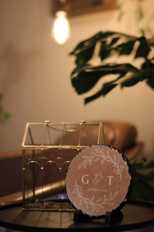 Personalized Round 6" Decorative Slate Custom Made To Order