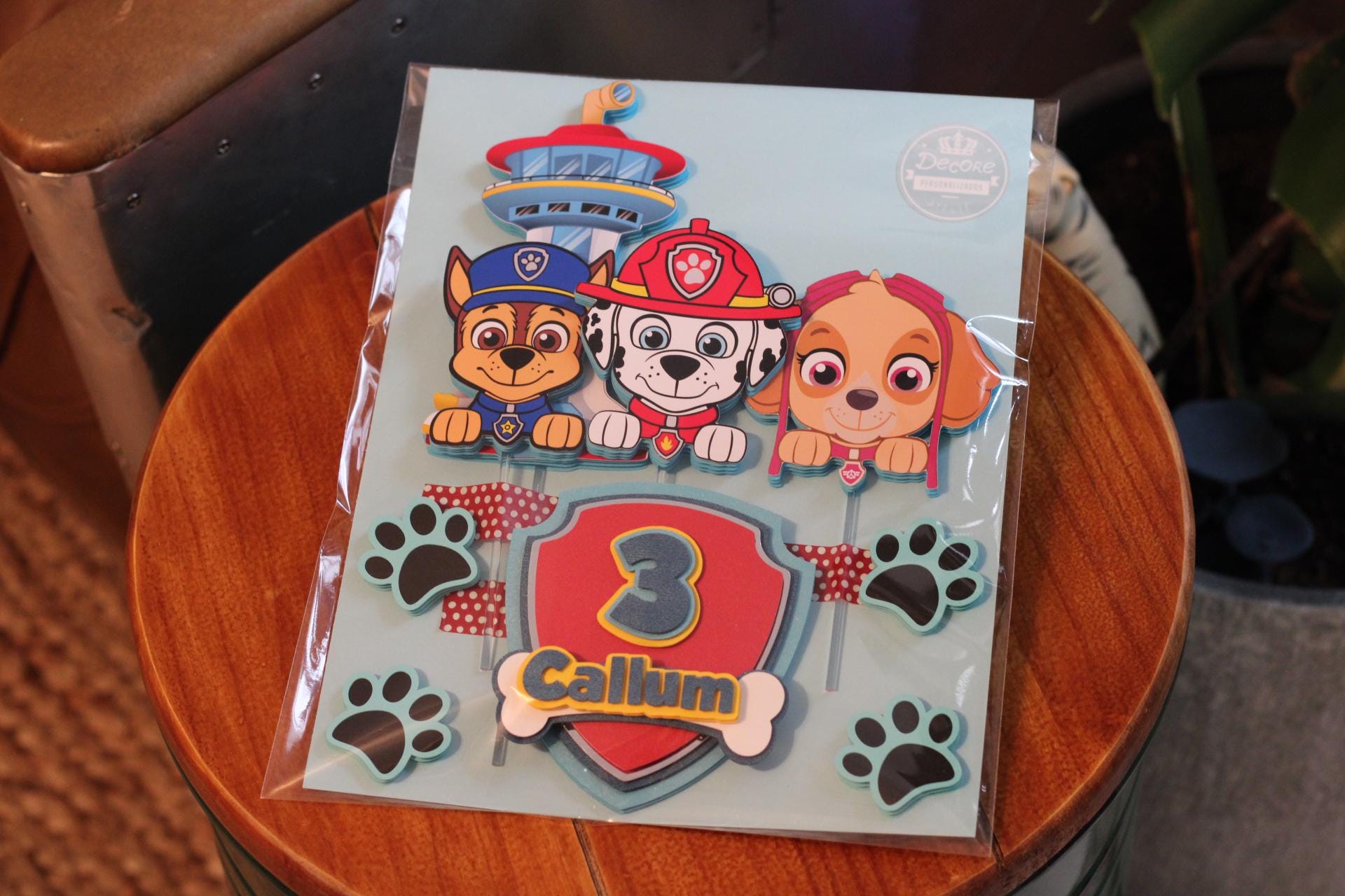 Doggie Patrol Customized Cake Topper