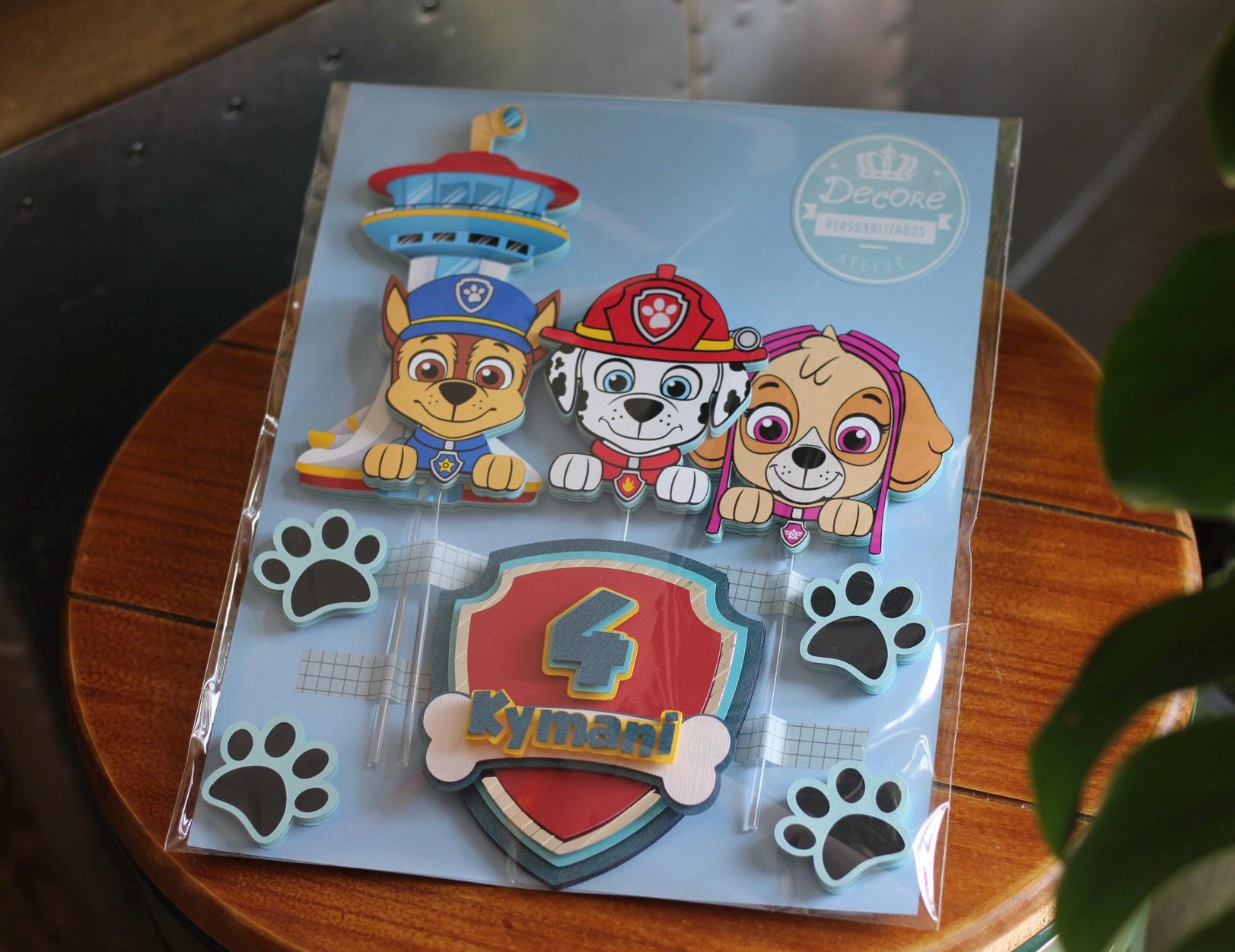 Doggie Patrol Customized Cake Topper