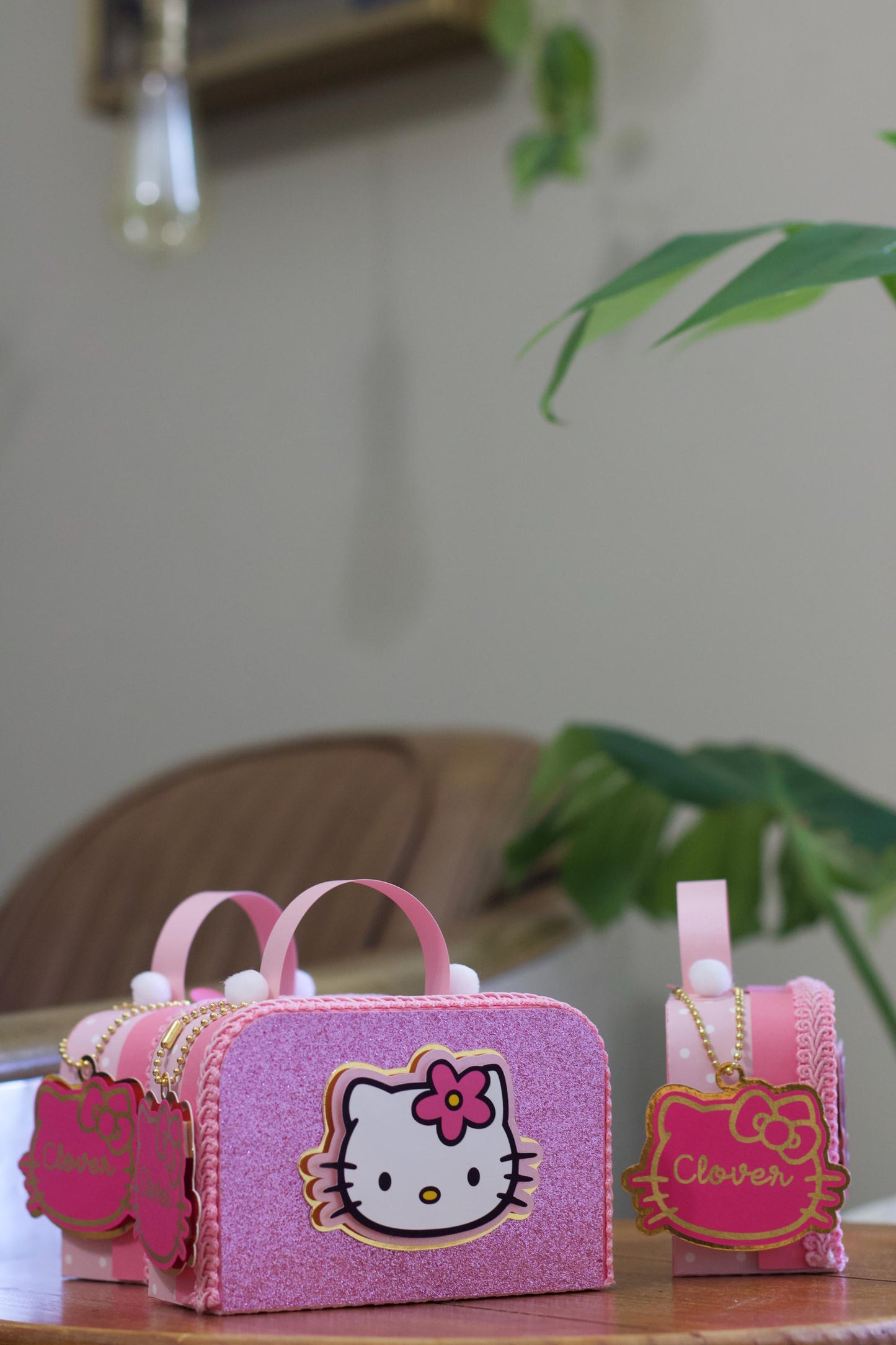 Hello Kitty Suitcases Party Favor Boxes Set of 6