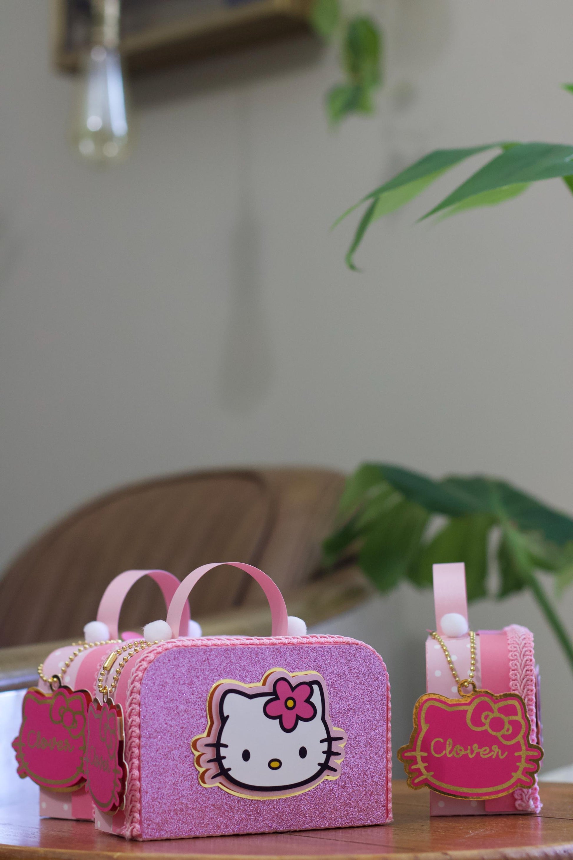 Hello Kitty Suitcases Party Favor Boxes Set of 6