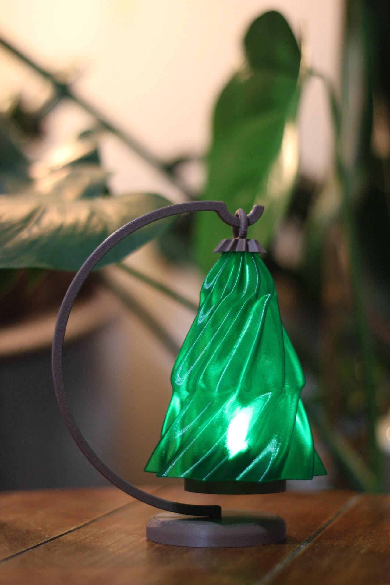 3D Printed Christmas Tree Tealight Holder, Holiday Decor