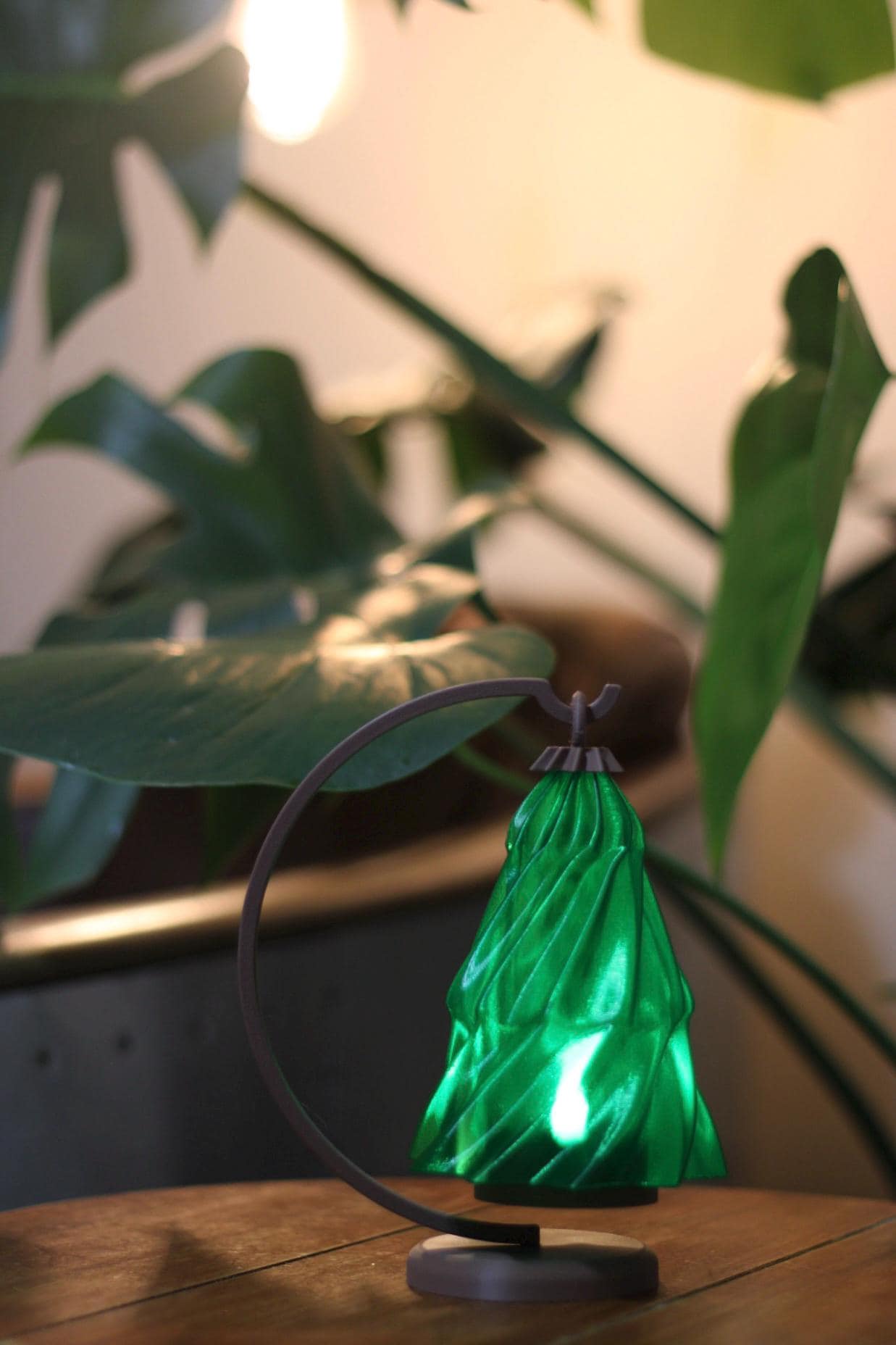 3D Printed Christmas Tree Tealight Holder, Holiday Decor