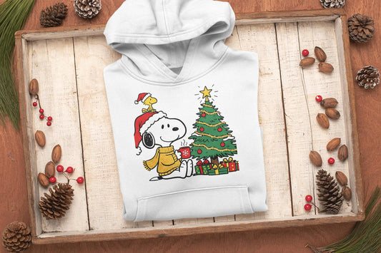 Festive Cheer Character Hoodie Sweatshirt - All Sizes! Snoops & Woodster