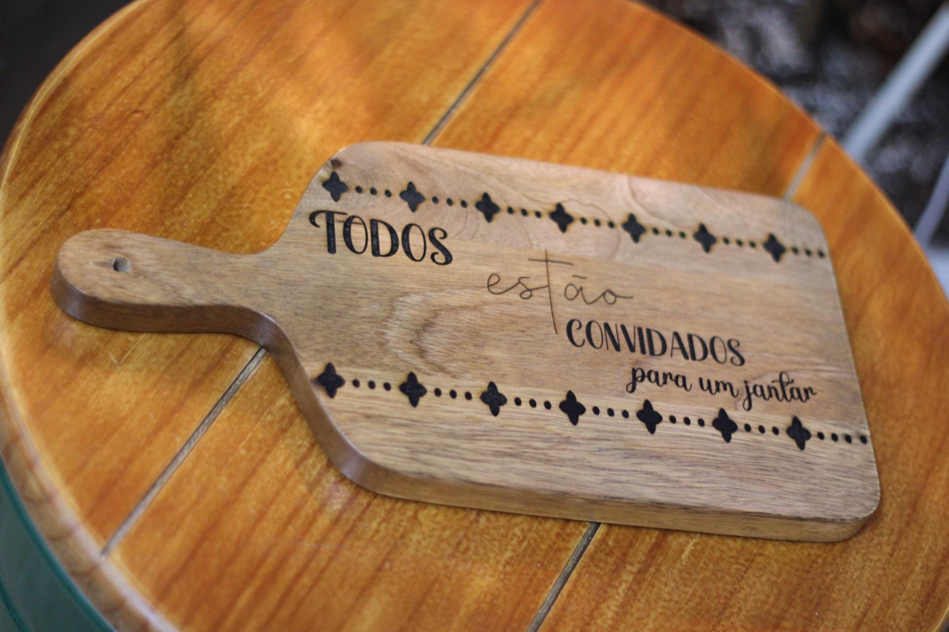 Personalized Wooden Laser Engraved Cutting Board, Serving Tray, Charchuterie Board, Gift & Decoration