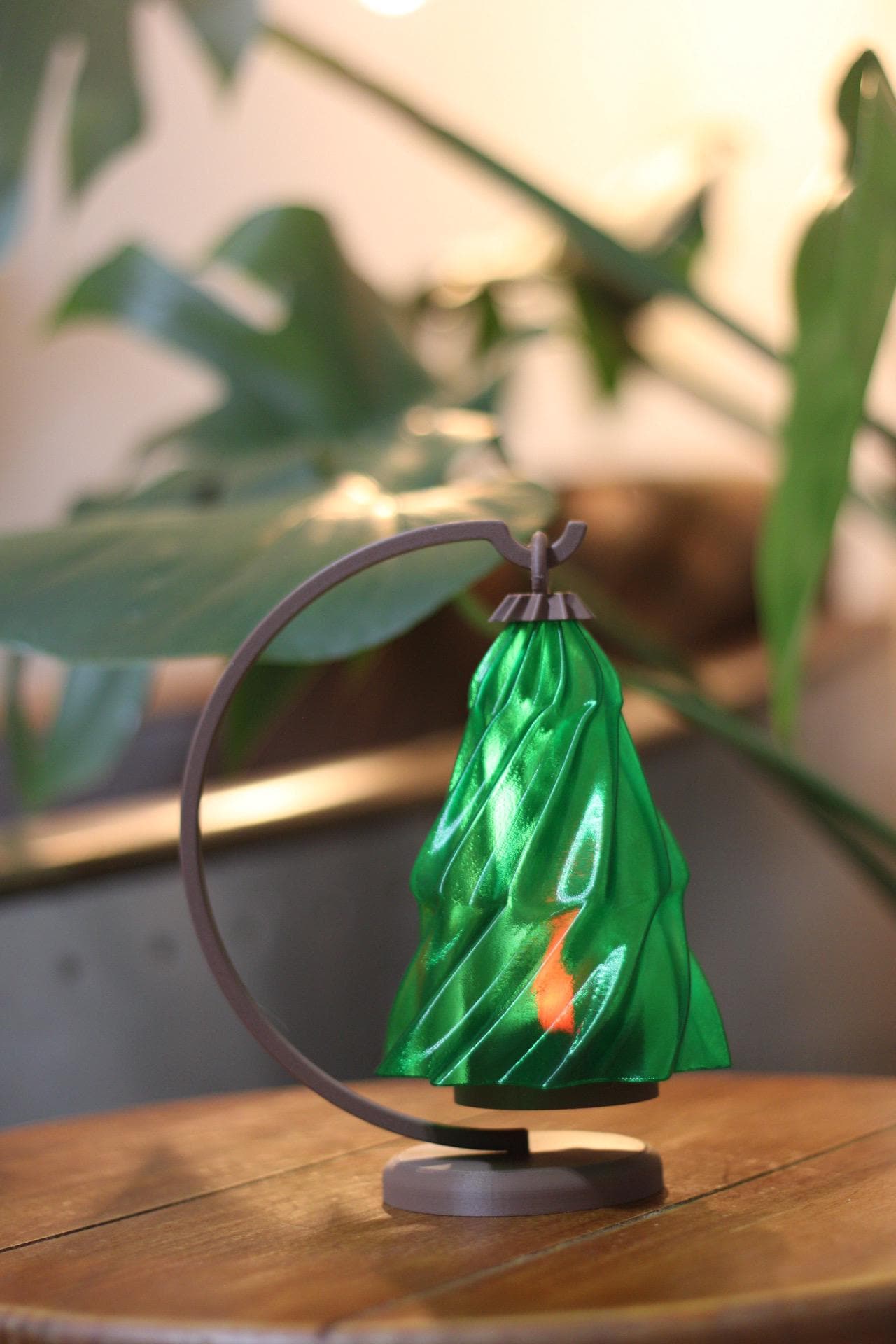3D Printed Christmas Tree Tealight Holder, Holiday Decor
