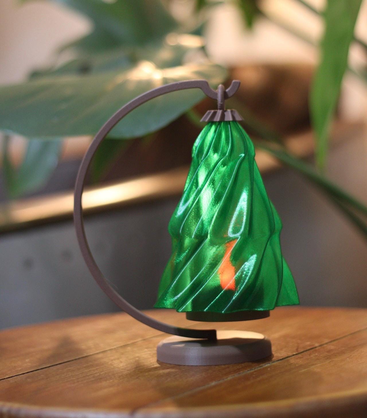 3D Printed Christmas Tree Tealight Holder, Holiday Decor