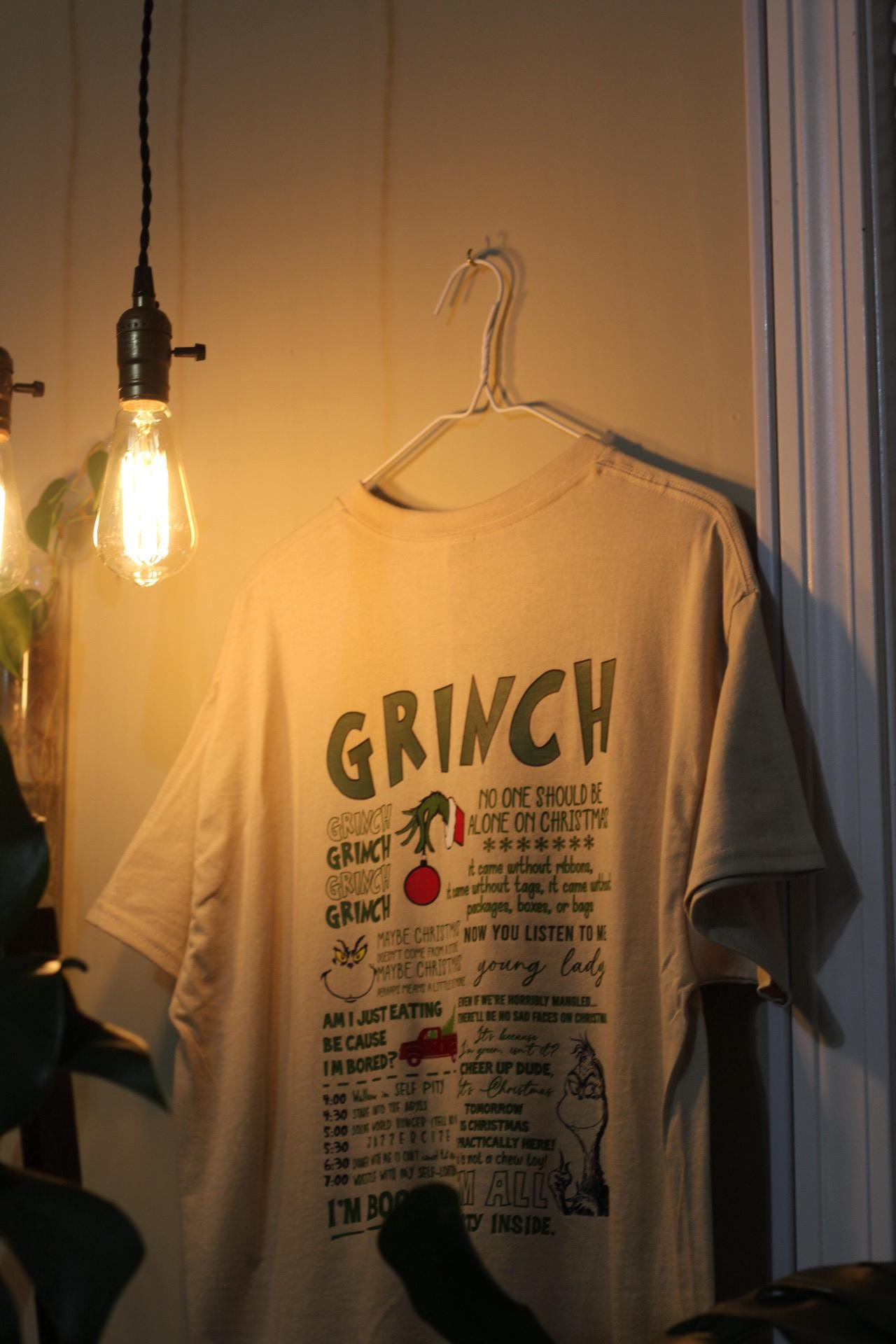 Grinch Holiday T For Him or Her-Front AND Back Design-Best Quality-Trending T