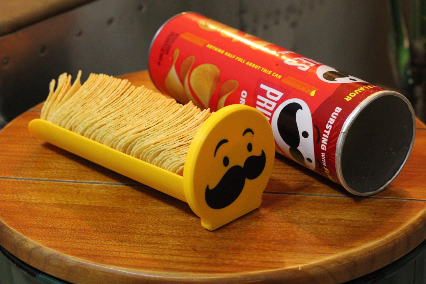 Pringles Reusable Slide Lid Tray: Once You Pop, You Don't Stop! (3D Printed)