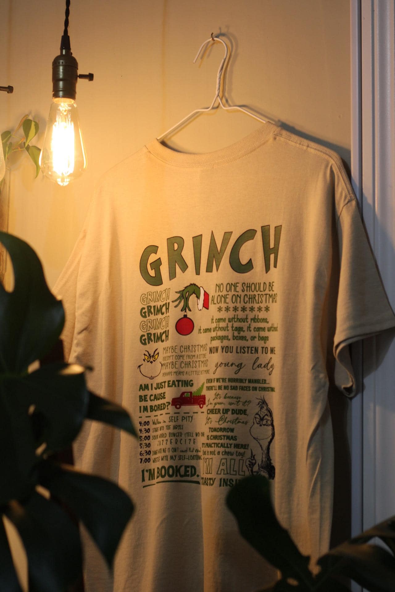 Grinch Holiday T For Him or Her-Front AND Back Design-Best Quality-Trending T