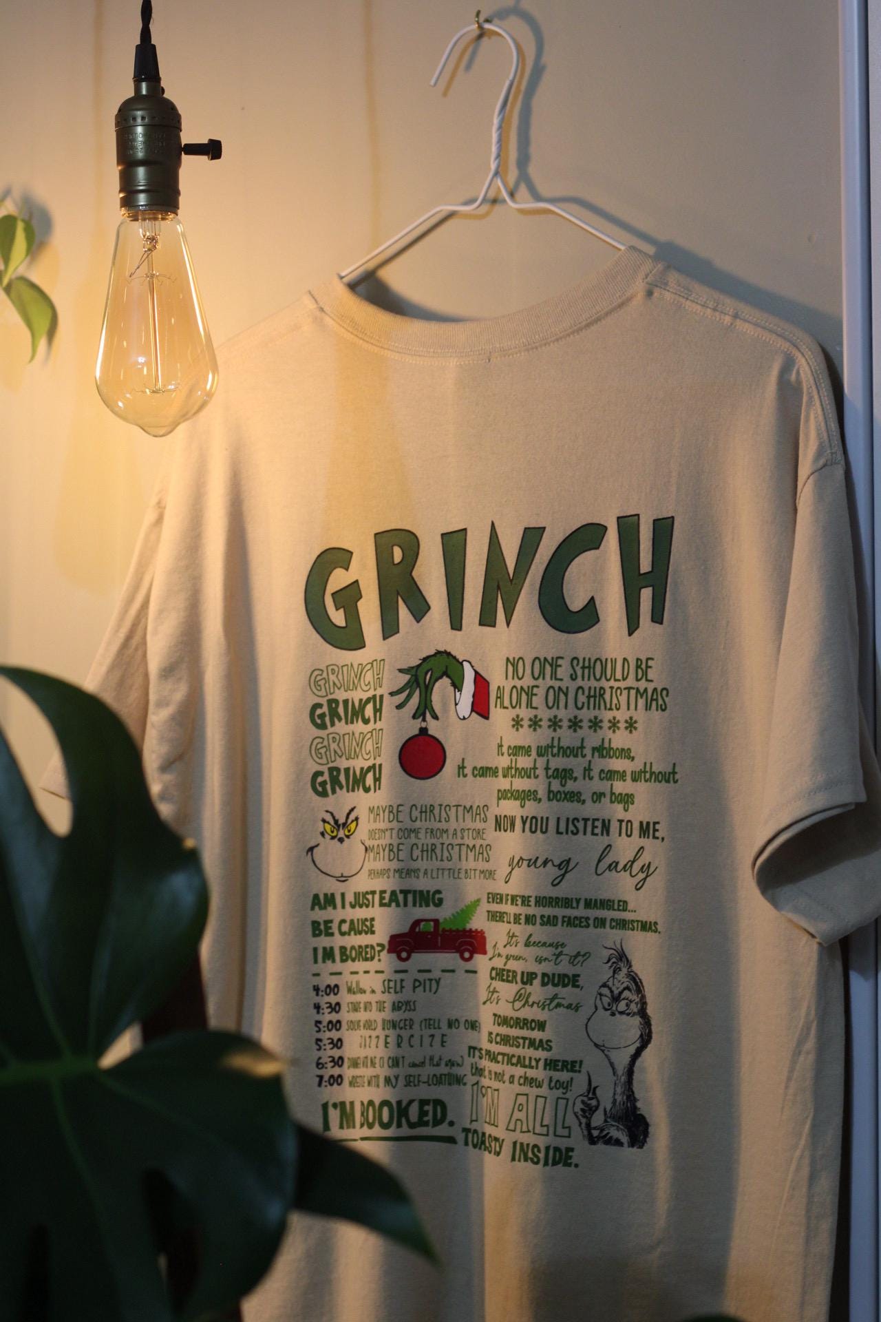 Grinch Holiday T For Him or Her-Front AND Back Design-Best Quality-Trending T