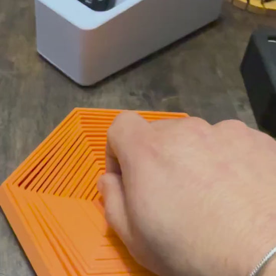 Spooky Season Spinner! Unique Pumpkin Hexagon Fidget Spinner with realistic Stem.